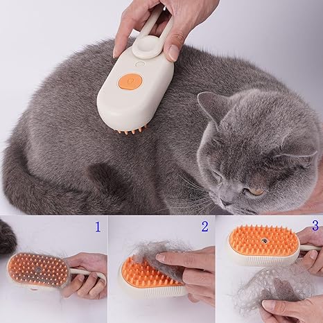 Cepillo eléctrico a vapor para mascotas