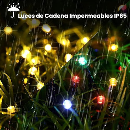 Guirnalda Solar LED con panel solar